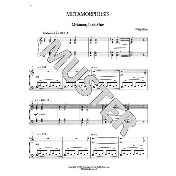 Chester Music Philip Glass Solo Piano