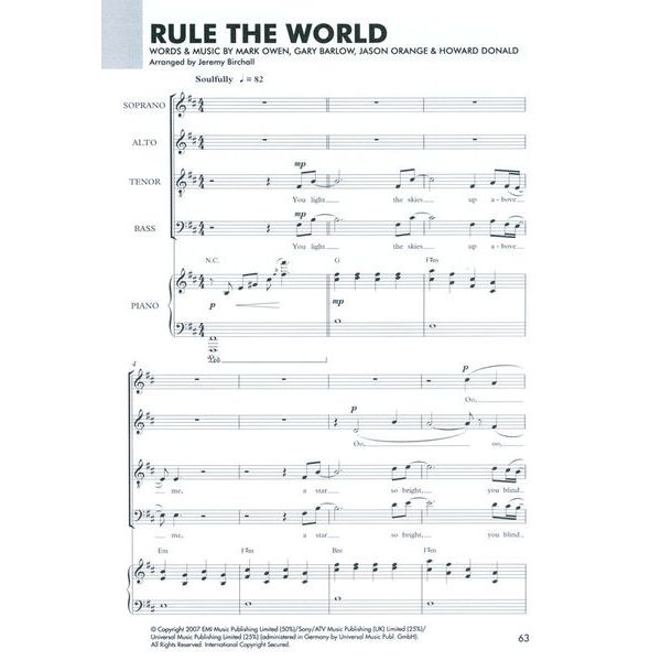 Novello & Co Ltd. Novello Choral Pops Collection