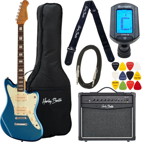 Harley Benton JA-60CC Lake Placid Blu Set