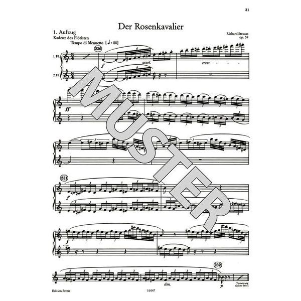 Edition Peters Orchester Probespiel Flöte