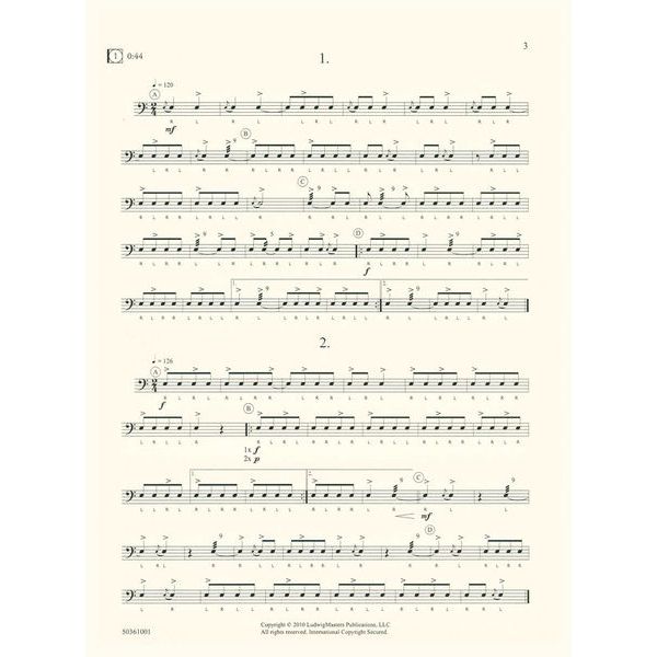 Ludwig Masters Publications Rudimental Rock-Jazz Etudes