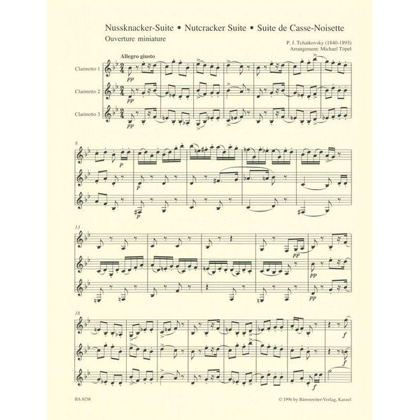Brenreiter Tschaikowsky Nussknacker Cl