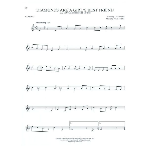 Hal Leonard 101 Movie Hits for Clarinet