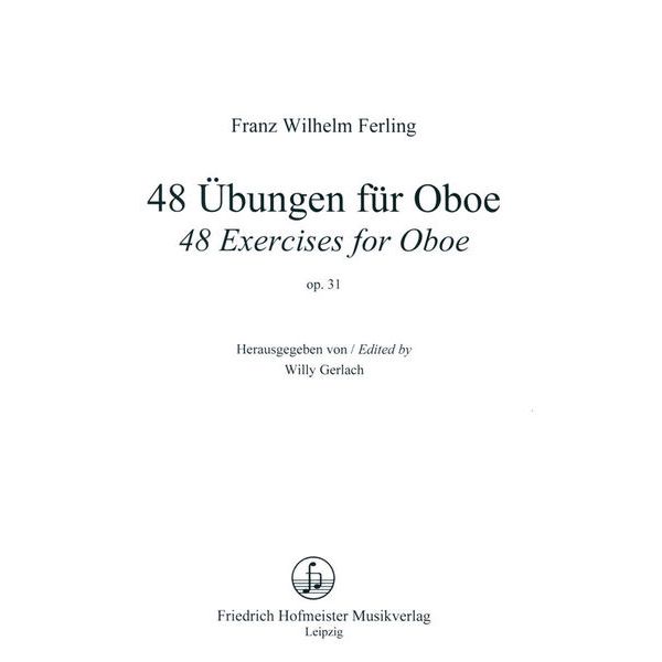 Friedrich Hofmeister Verlag Ferling 48 bungen Oboe