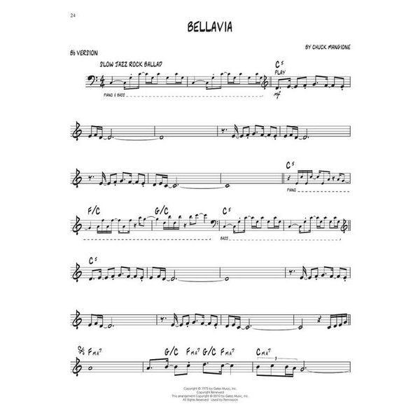 Hal Leonard Jazz Play-Along Chuck Mangione