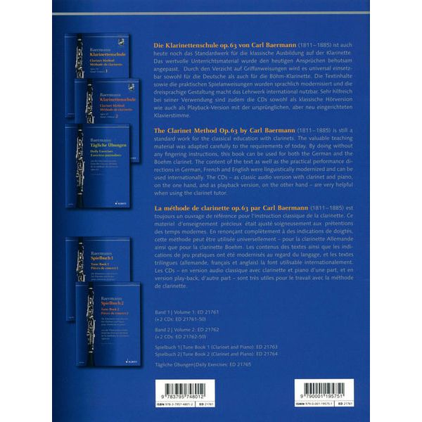 Schott Baermann Klarinettenschule