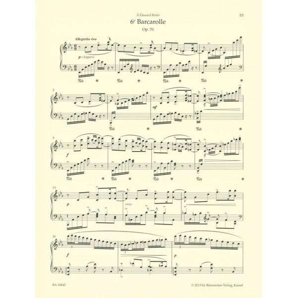 Brenreiter Fauré Barcarolles