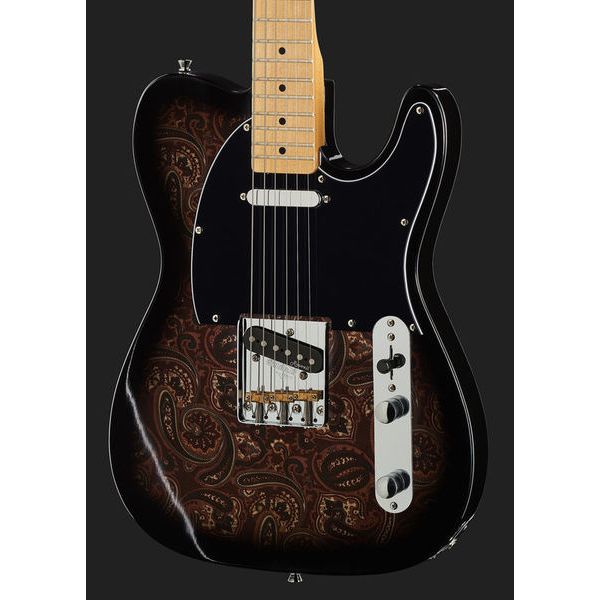Harley Benton TE-70 Black Paisley