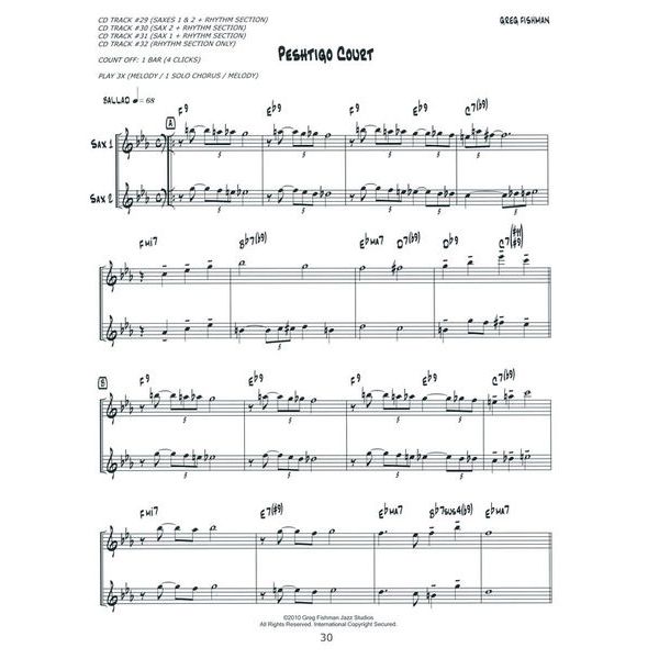 Greg Fishman Jazz Saxophone Duets 3
