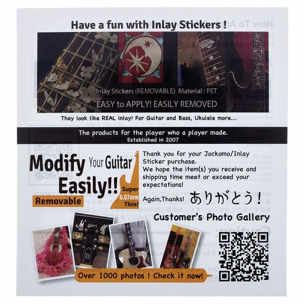 Jockomo 1/4" Dot Fret Markers BP