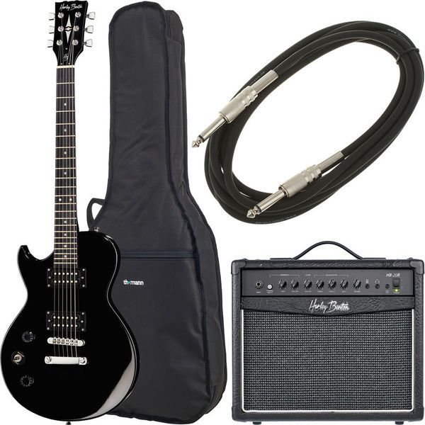 Harley Benton SC-200LH BK Student Ser Bundle