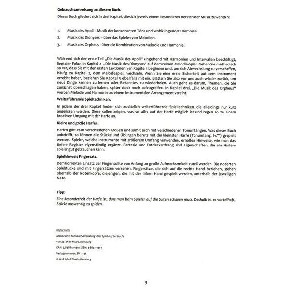 Schell Music Saitenklang Harfe