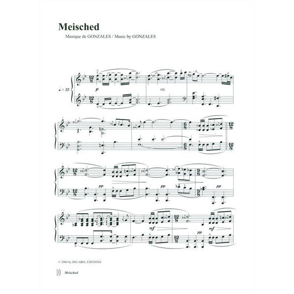 Editions Bourges Chilly Gonzales Note Vol. 2