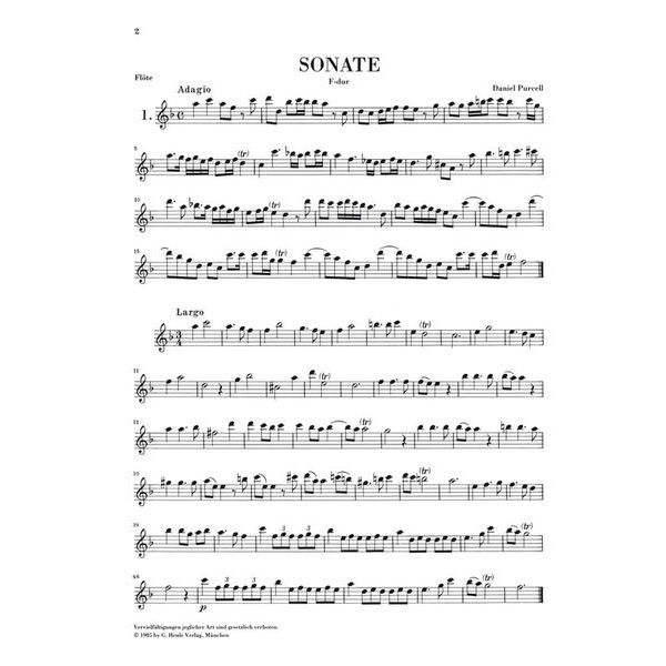 Henle Verlag Flötenmusik Barock