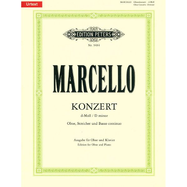 Edition Peters Marcello Concerto d-moll Oboe