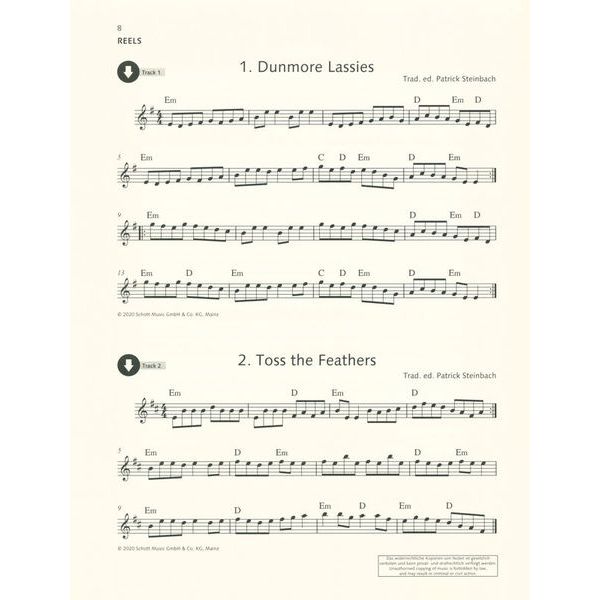 Schott Irish Folk Tunes For Flute 2