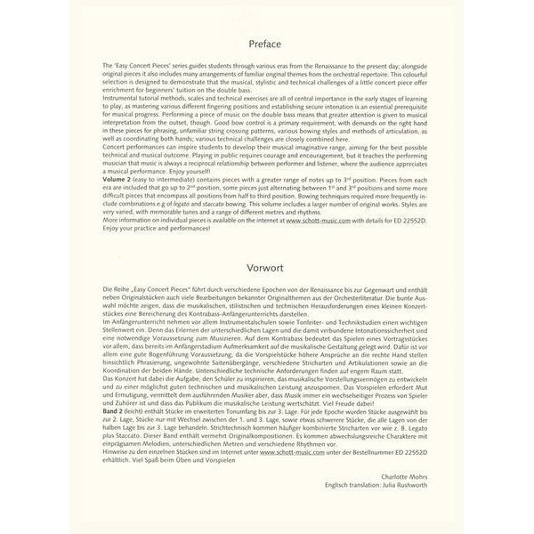 Schott Easy Concert Double Bass 2