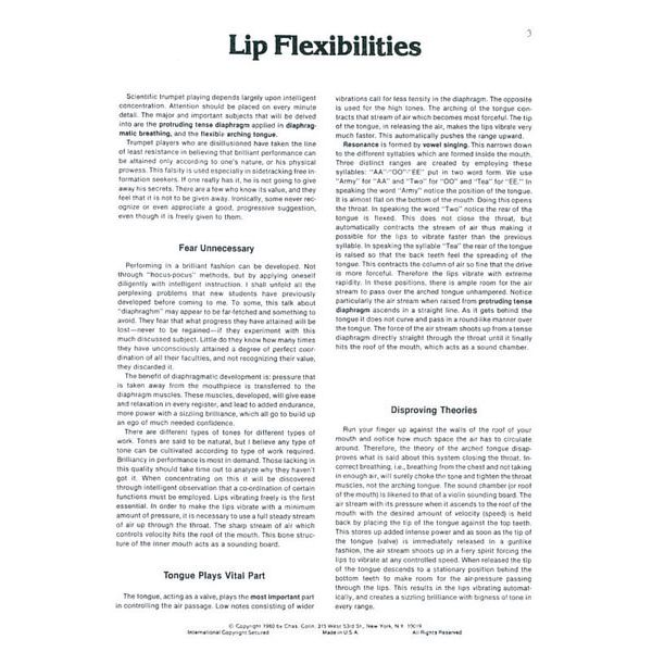 Charles Colin Music Lip Flexibilities Trombone