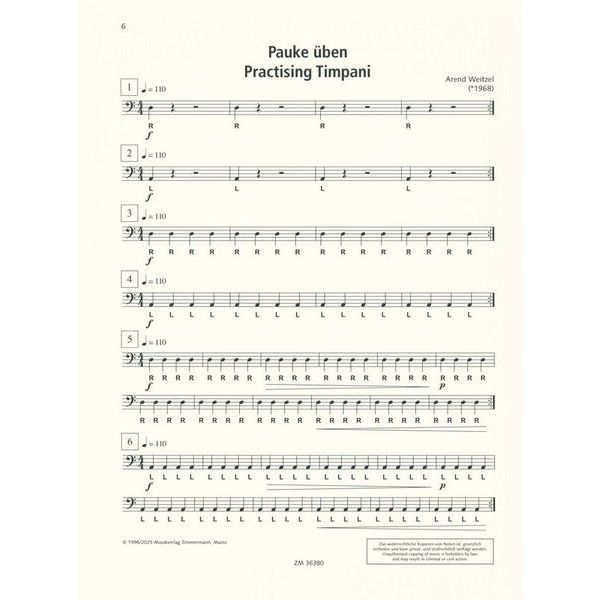 Zimmermann Verlag Pauke ben