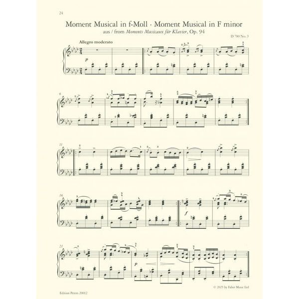 Edition Peters Schubert Meisterwerke