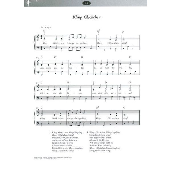 Schott Weihnachtslieder Klavier