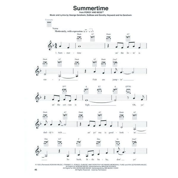 Hal Leonard Jazz Standards for Ukulele