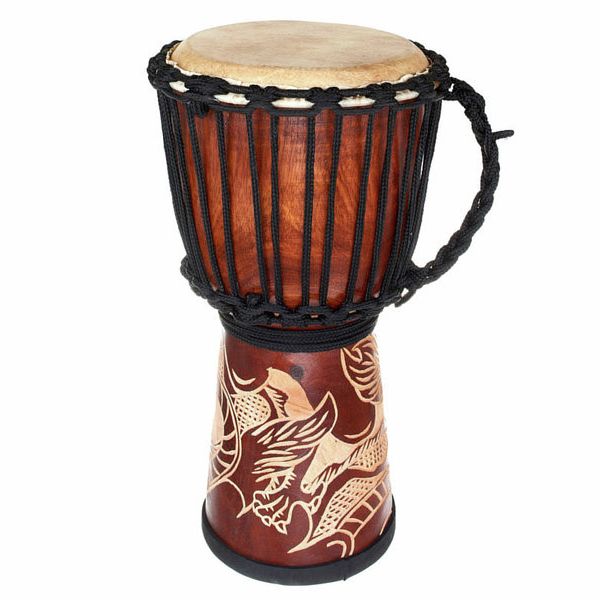 Terre Djembe Carved Dragon 40cm