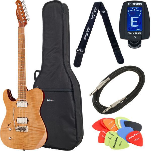 Harley Benton Fusion-T HH LH Roasted Bundle