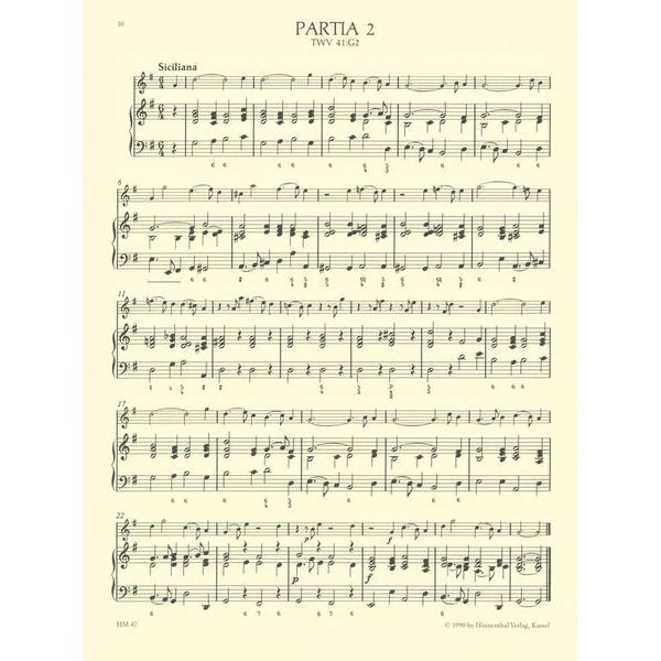 Brenreiter Telemann Kleine Kammermusik