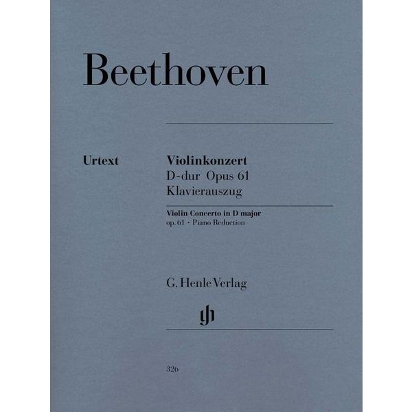 Henle Verlag Beethoven Violinkonzert D-Dur