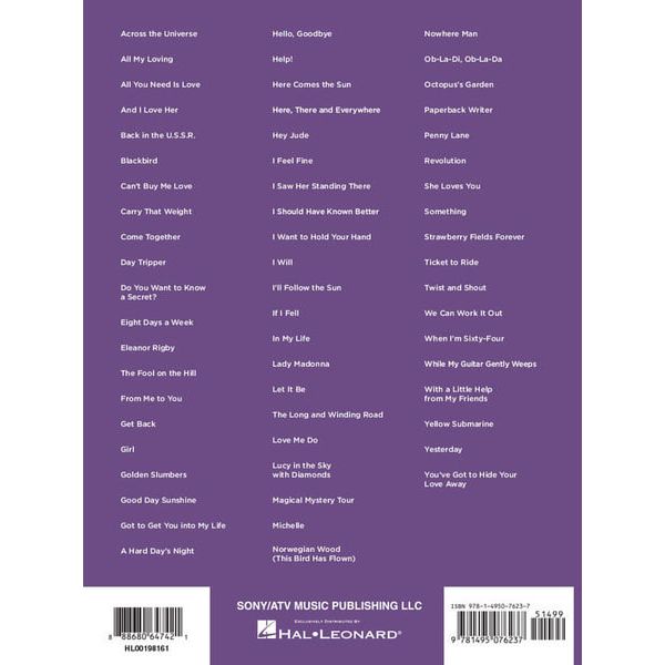 Hal Leonard Beatles Super Easy