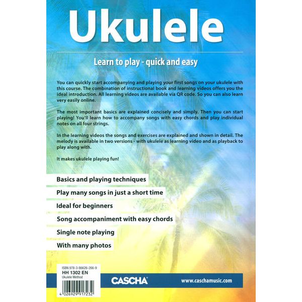 Cascha Ukulele �Learn To Play Quick