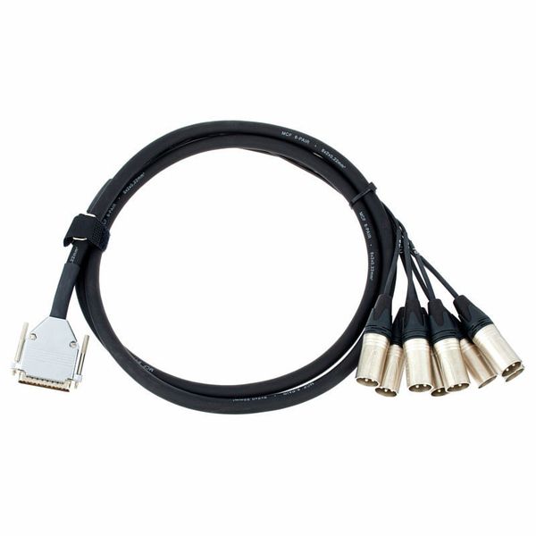 pro snake SUB-D 25pin-XLRM 2m