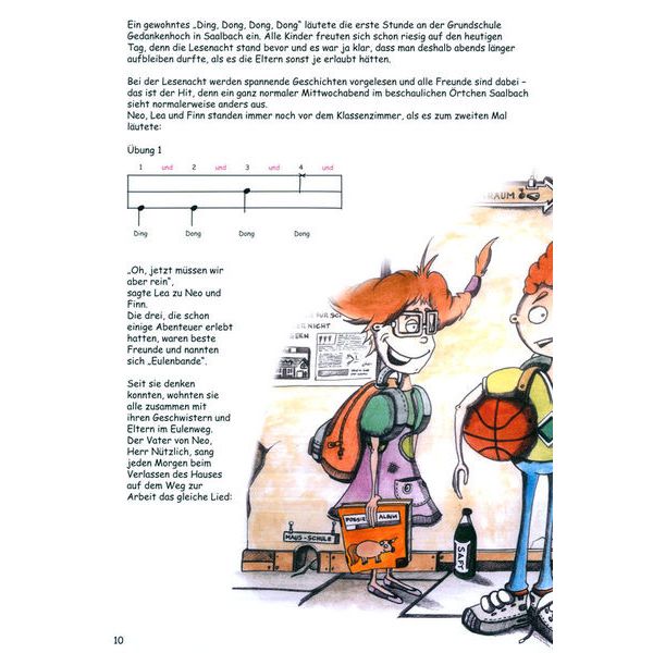 mymusicschool Eulenbande Lesenacht Cajon