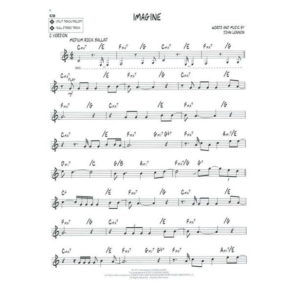 Hal Leonard Jazz Play-Along John Lennon