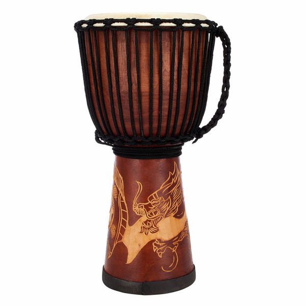 Terre Djembe Carved Dragon 60cm