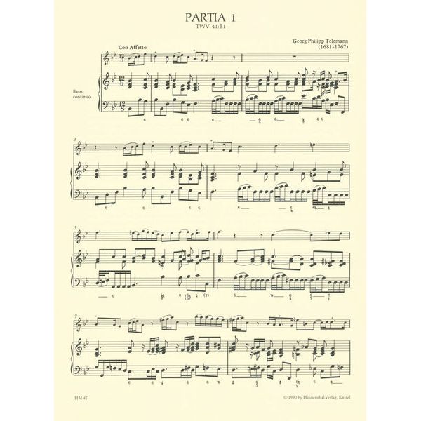 Brenreiter Telemann Kleine Kammermusik