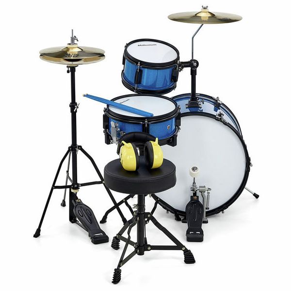 Millenium Youngster Drum Set Bundle Blue