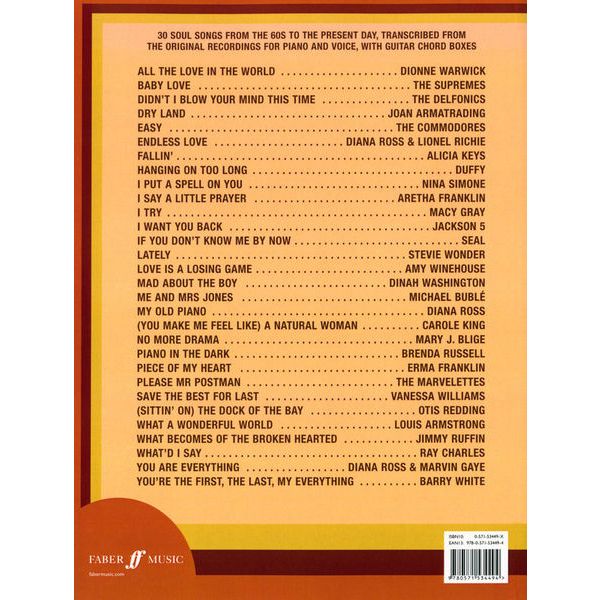 Faber Music Soul Piano Songbook
