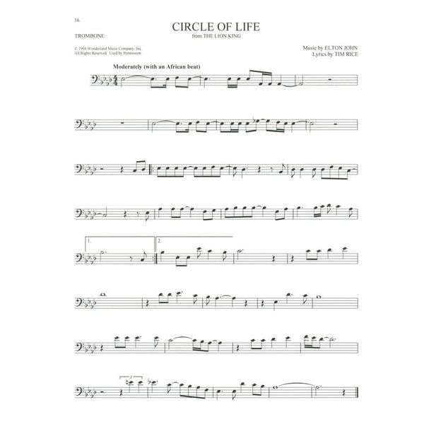 Hal Leonard 101 Disney Songs Trombone