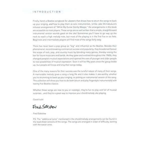 Hal Leonard Beatles Fingerstyle Ukulele