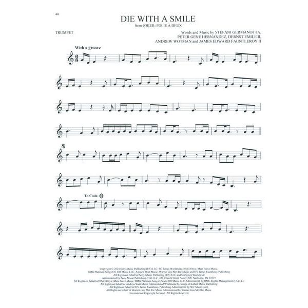 Hal Leonard 101 Top Hits for Trumpet