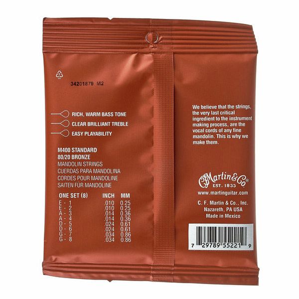 Martin Guitar M400 Mandoline Light