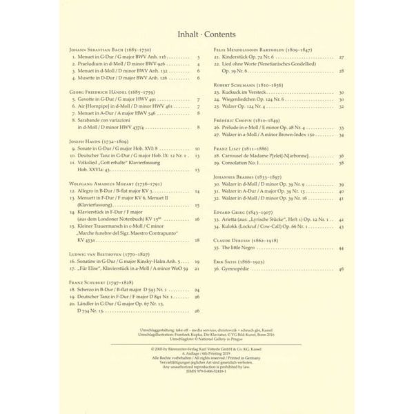 Brenreiter Easy Classics for Piano