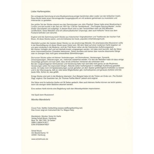 Schell Music 15 Solos for Harfe