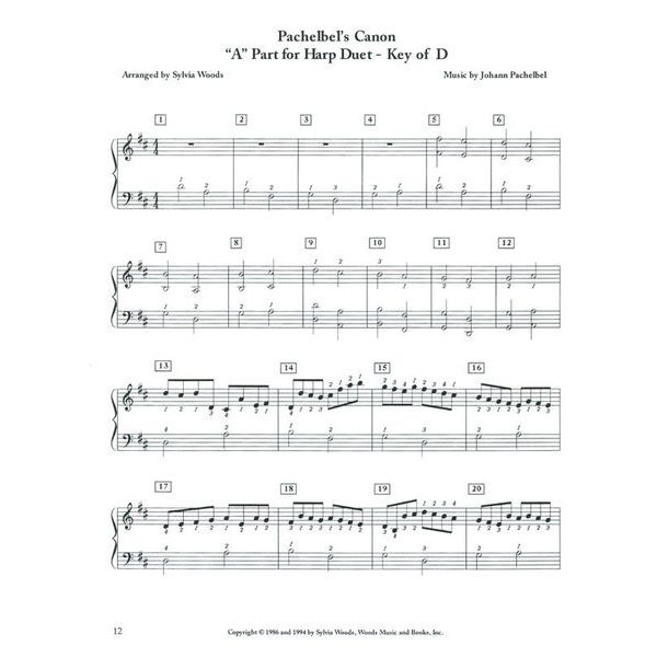 Hal Leonard Pachelbel Canon Harp
