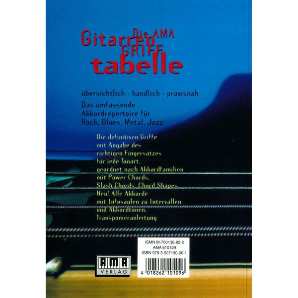 AMA Verlag Gitarrengrifftabelle