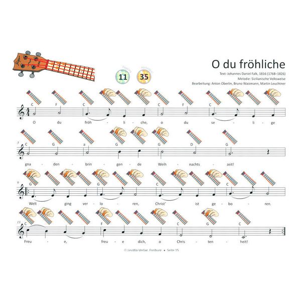 LeuWa-Verlag  24 Weihnachtslieder Ukulele