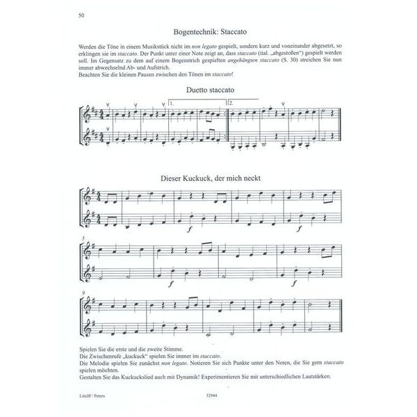 Edition Peters Geige Spielen 1