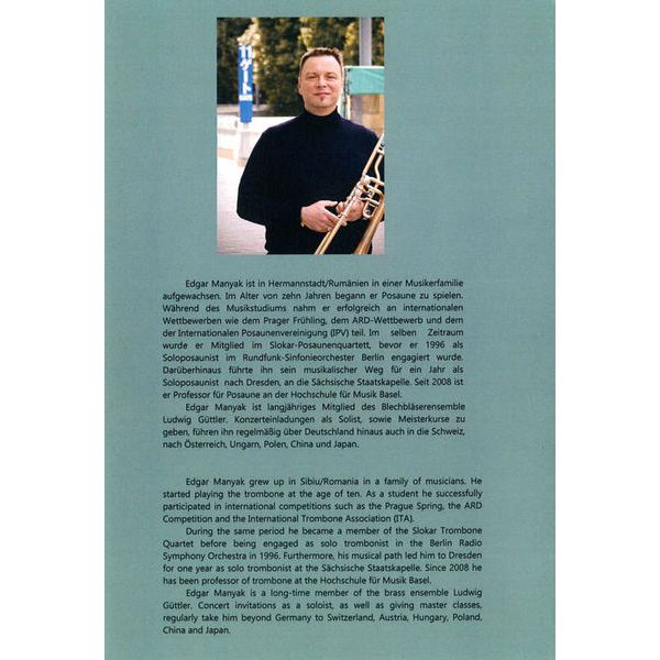 Martin Schmid Blechblsernoten Einspielübungen für Posaune